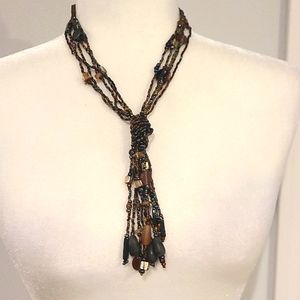 Glass beaded necklace